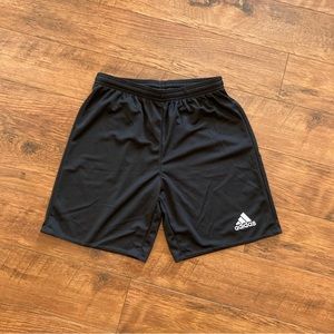 Adidas Boys Shorts Black Size XL Youth Climalite Athletic